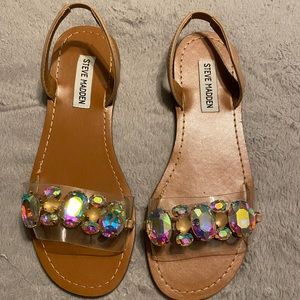 Steve Madden jeweled sling back sandal size 7